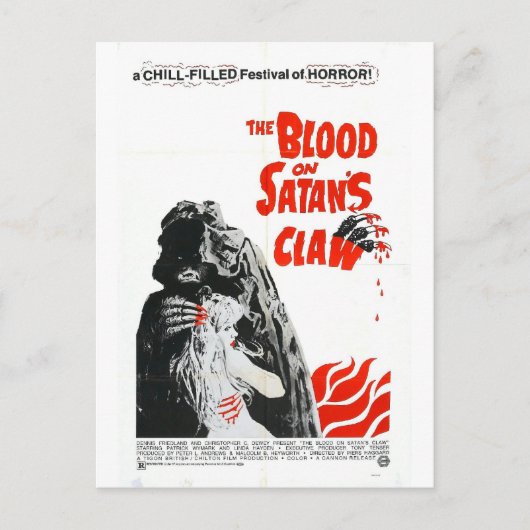 BLOOD ON SATAN'S CLAW POSTCARD BRIEFKAART (Voorkant)