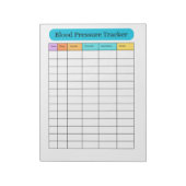 Blood Pressure Tracker Minimal Notepad Notitieblok (Linkerzijde)