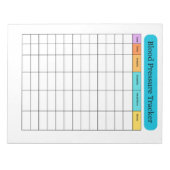 Blood Pressure Tracker Minimal Notepad Notitieblok (Voorkant)