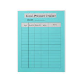 BLOOD PRESSURE TRACKER NOTITIEBLOK (Linkerzijde)