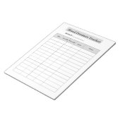 Blood Pressure Tracker Notitieblok (Schuin)