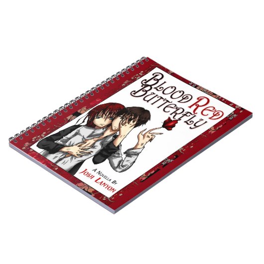 Blood Red Butterfly notebook Notitieboek (Linkerzijde)