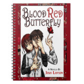 Blood Red Butterfly notebook Notitieboek (Voorkant)