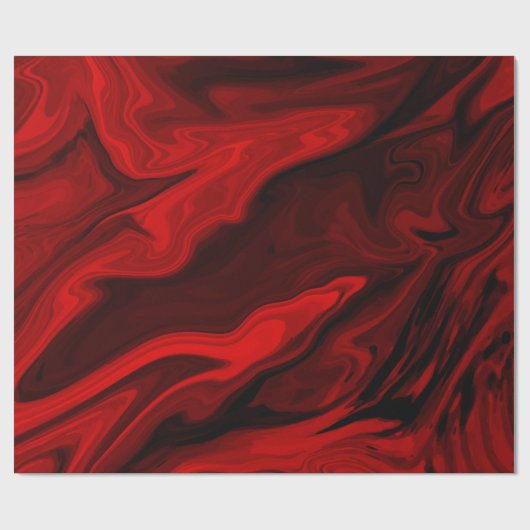 Blood Red Marble Design Gift Cadeaupapier (Vlak)
