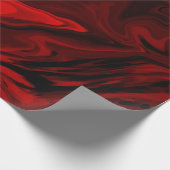 Blood Red Marble Design Gift Cadeaupapier (Hoek)