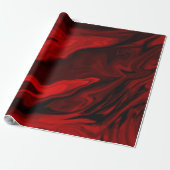 Blood Red Marble Design Gift Cadeaupapier (Uitgerold)