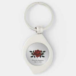 Blood Roos Gothic Wedding Party GIft Sleutelhanger