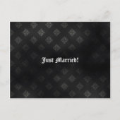 Blood Scroll Vampire Gothic Weddenschap Aankondigingskaart (Voorkant)