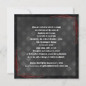 Blood Scroll Vampire Gothic Weddenschap Kaart (Achterkant)