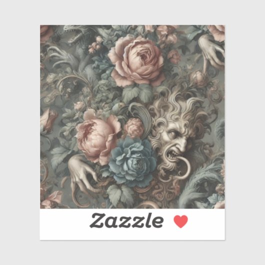 Blood Shadows Ritual – Gothic Victorian Sticker (Vel)