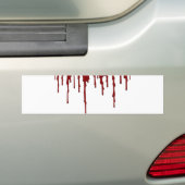 blood splatter 5.png bumpersticker (Op auto)
