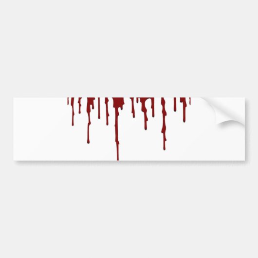 blood splatter 5.png bumpersticker (Voorkant)