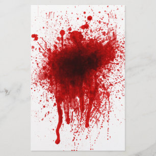 Blood Splatter Realistisch Briefpapier