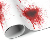 Blood Splatter Realistisch Cadeaupapier (Rol Hoek)