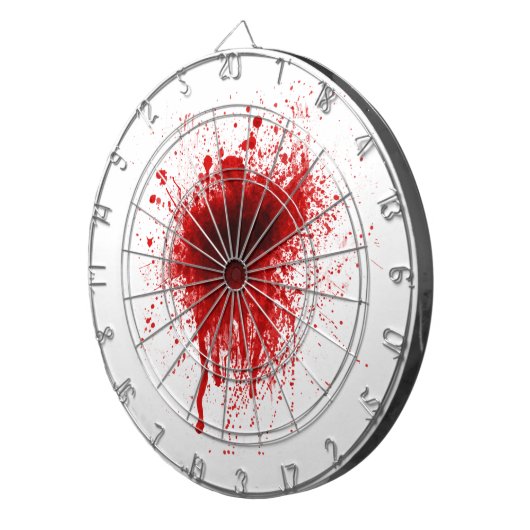 Blood Splatter Realistisch Dartbord (Voorkant Rechts)