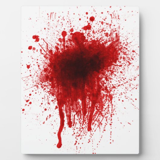 Blood Splatter Realistisch Fotoplaat (Voorkant)