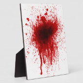 Blood Splatter Realistisch Fotoplaat (Zijkant)