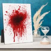 Blood Splatter Realistisch Fotoplaat (Zijkant)