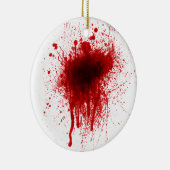 Blood Splatter Realistisch Keramisch Ornament (Rechts)