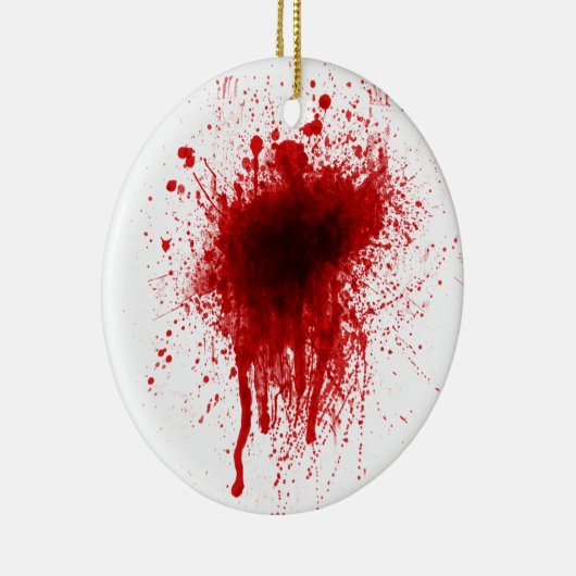 Blood Splatter Realistisch Keramisch Ornament (Rechts)