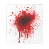 Blood Splatter Realistisch Notitieblok (Voorkant)