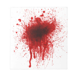 Blood Splatter Realistisch Notitieblok