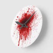 Blood Splatter Realistisch Ronde Klok (Hoek)