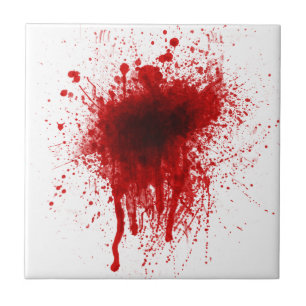 Blood Splatter Realistisch Tegeltje