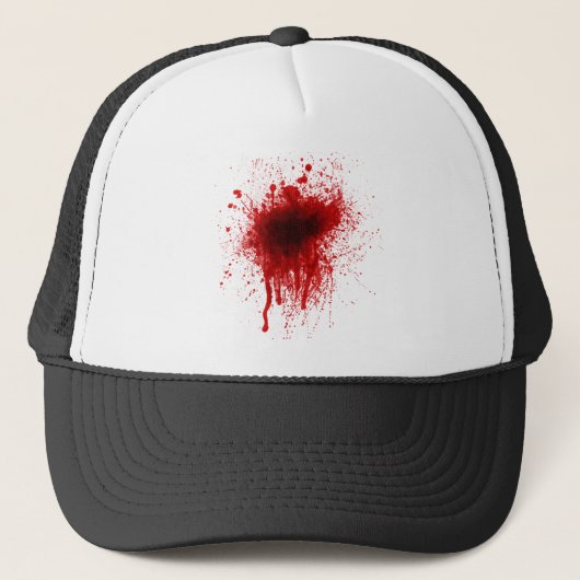 Blood Splatter Realistisch Trucker Pet (Voorkant)