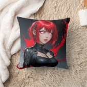 Blood Spray Demon Anime Girl Kussen (Deken)