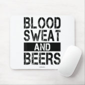 Blood Sweat And Beers - Fitness Gym Motivational S Muismat (Met muis)