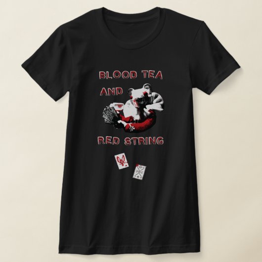 Blood Tea and Red String - Dames Slim T-shirt (Laagn)