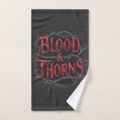 Blood & Thorns Gothic Design - Donker en Edgy Bad Handdoek (Handdoek)