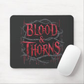 Blood & Thorns Gothic Design - Donker en Edgy Muismat (Met muis)