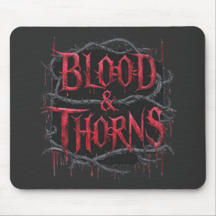 Blood & Thorns Gothic Design - Donker en Edgy Muismat