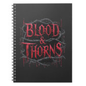 Blood & Thorns Gothic Design - Donker en Edgy Notitieboek (Voorkant)