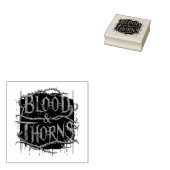 Blood & Thorns Gothic Design - Donker en Edgy Rubberstempel (Gestempeld)
