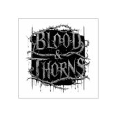 Blood & Thorns Gothic Design - Donker en Edgy Rubberstempel (Afrduk)