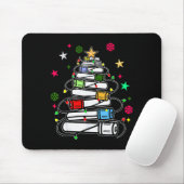 Blood Tube Christmas Tree Phlebotomist Tech Phleb Muismat (Met muis)