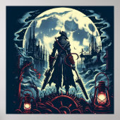 Bloodborne Videogame Hunters Poster (Voorkant)