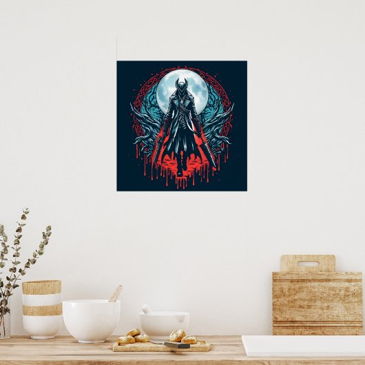 Bloodborne Videogame Hunters Poster (Keuken)