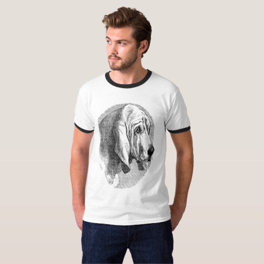 Bloodhondt t-shirt (Voorkant volledig)
