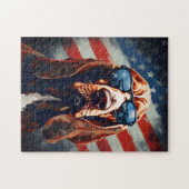 Bloodhound 4 juli Onafhankelijkheidsdag Legpuzzel (Horizontaal)