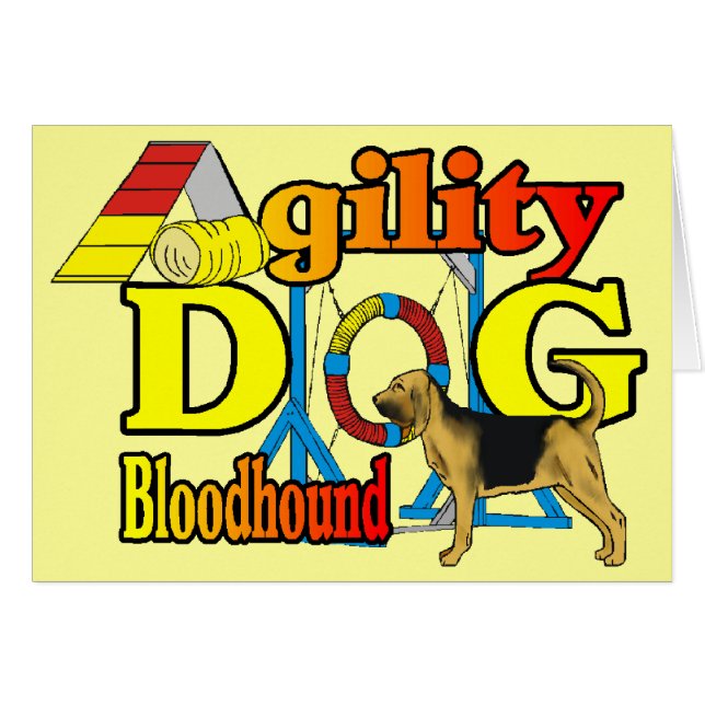 Bloodhound Agility Gifts (Voorkant Horizontaal)