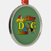 Bloodhound Agility Metalen Ornament (Rechts)
