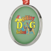 Bloodhound Agility Metalen Ornament (Links)