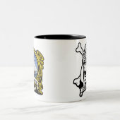 Bloodhound Beware the Hond Tweekleurige Koffiemok (Center)