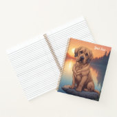 Bloodhound bij het meer notitieboek (Binnen)