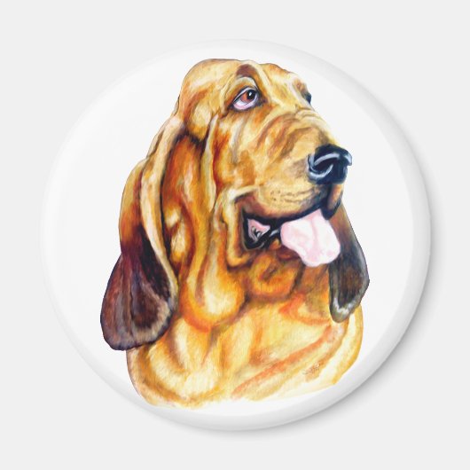 Bloodhound Bust Magneet (Voorkant)