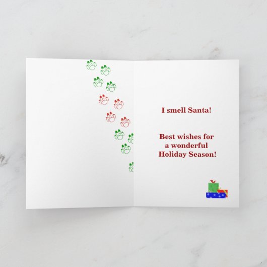 Bloodhound Christmas Kaart (Binnen)